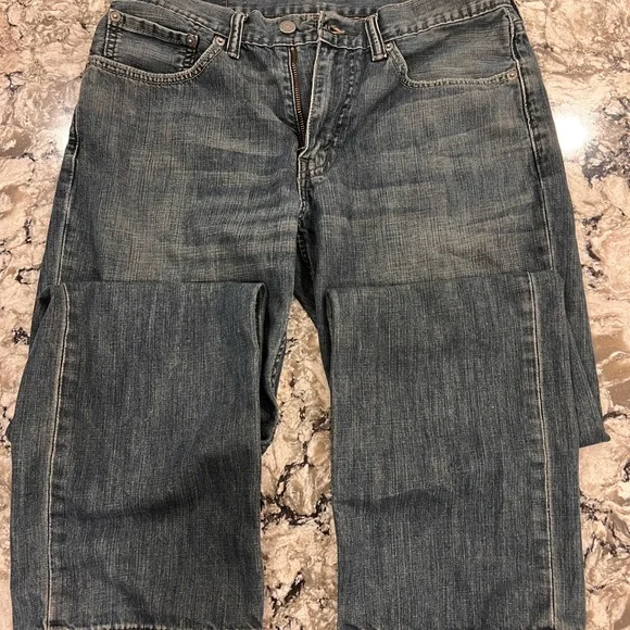 Levi's Men's Dark Gray Straight Jeans - Picture 2 of 5